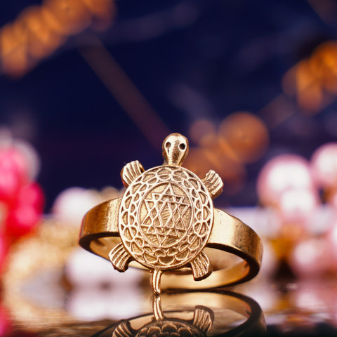 ZAOJO Tortoise Ring For Good Luck |Ring for Wealth Antique look