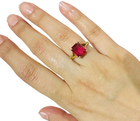 Chopra Gems Unique Effective 100% Original Ruby Manik Stone Ring