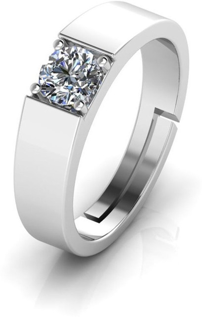 Miss Highness Zircon Diamond AAA+ Solitaire Adjustable Ring