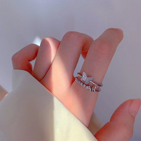 Fashion Frill Silver Women Girls Ring Artificial Jewellery Fancy