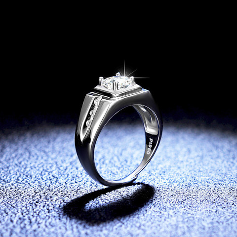 MYKI Exclusive Limited Edition Adjustable Rings For Men Boys Sterling  Silver Swarovski Zirconia 24K White Gold Plated Ring