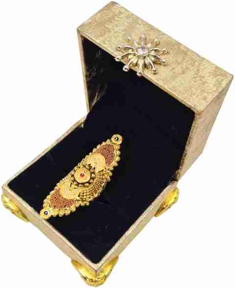 zevarhouse zh72 Brass Gold Plated Ring Price in India - Buy