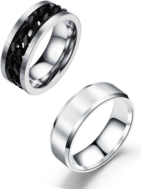 Miami rings for men gents love design party propose proposal lovers  valentine thumb Alloy, Metal, Tungsten, Stainless Steel, Silver, Steel  Rhodium,