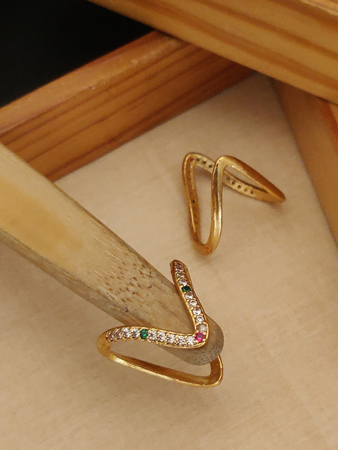 bettar think VANKI RING FOR Brass Gold Plated Ring