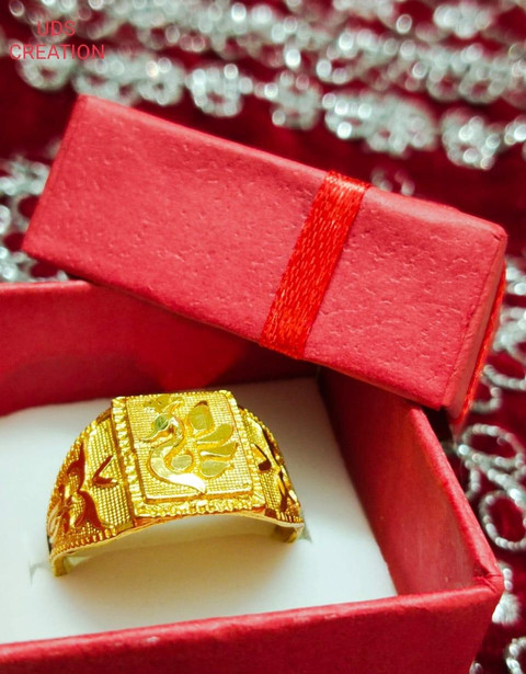 UDS CREATION Alloy Gold Plated Ring