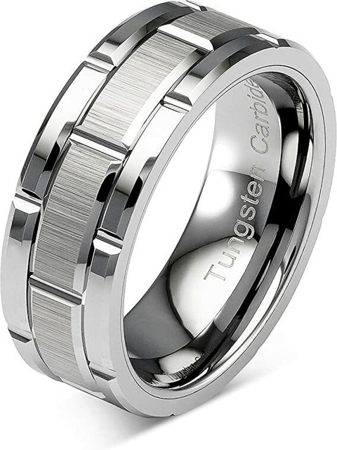 MEENAZ Silver ring for men boys gents girl thumb band stylish daily simple  plain design Alloy, Steel, Metal, Tungsten, Sterling Silver Rhodium,