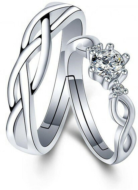 Aajkalgifts Metal Cubic Zirconia, Zircon Ring Set Price in India