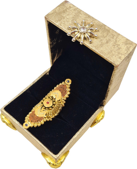 zevarhouse Finger ring long 925 N Alloy, Copper Gold Plated Ring