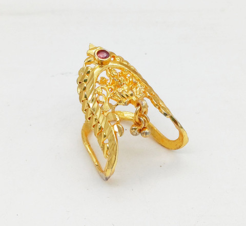 NANDANA COLLECTIONS Trending Lakshmi One Gram Gold Vanki Finger