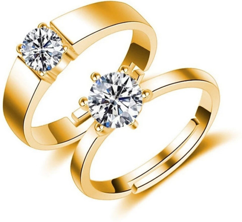 ELITE CREATION Adjustable Couple Rings Valentine Gifts Couple