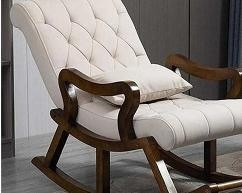 wooden luxury Rocker Rocking Chair with footrest Recliner Relaxing