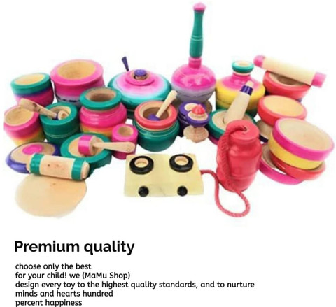 KRShop MaMushop 32pis beautiful cylinder and gas stove model kids