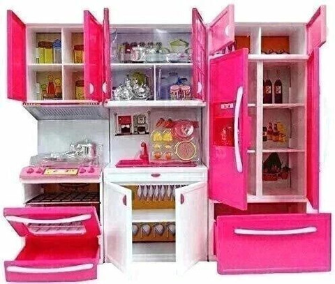 Dollhouse Kitchen Baby Girl Kitchen Set Toys Miniature Kitchen Set