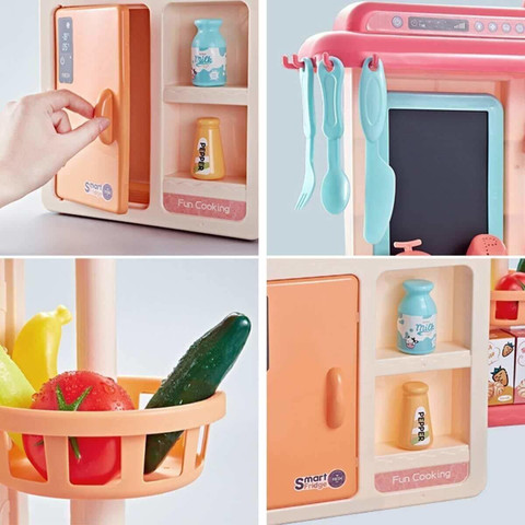 J K INTERNATIONAL 42-Piece Kitchen Set, Music,Real Water Tap