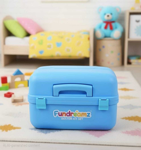 FUN DREAMZ 18-Piece Doctor Set Role Play Kit with Carry Case - 18