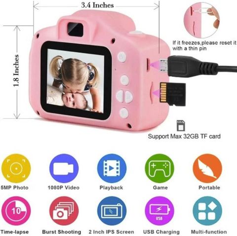 Zee Kids Digital Photo Camera Mini Video Recorder Action Toy