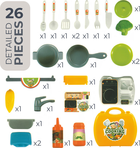 Angel Kids Kitchen Set for Girls & Boys | Cooking Set | Little