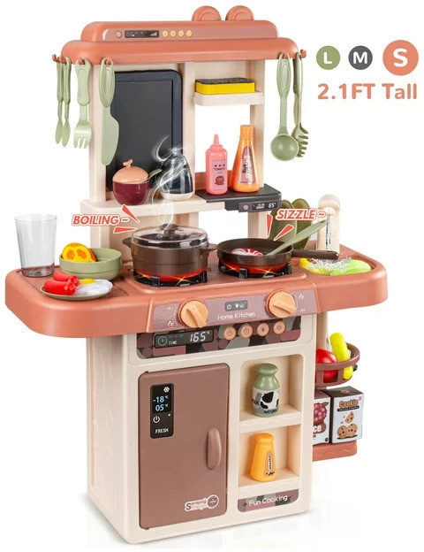 himanshu tex 36-Piece Kitchen Set Kids Kitchen Play Set with Light Sound  Cooking Kitchen Set Play Toy