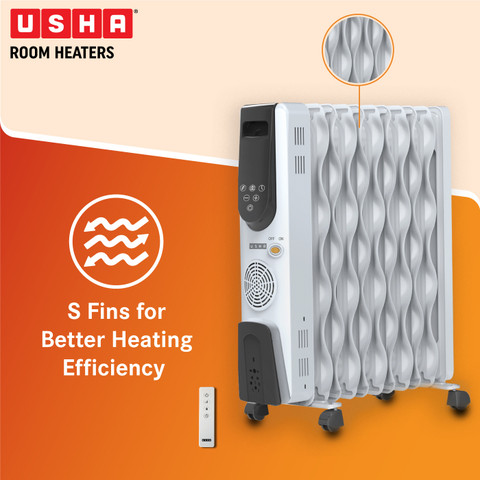 11 Fin Usha Room Heater Oil Filled Fan Heater Oil Filled Radiator