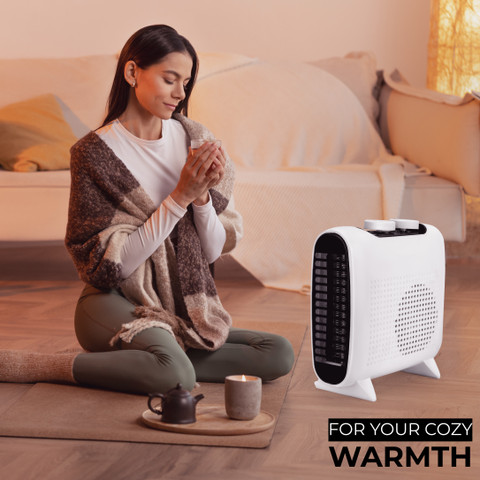 HM Smarty Electric Room Heater Ideal For Small To Medium Room Area || 2000  Watts || Year Warranty || Proudly Made In India Fan Room Heater