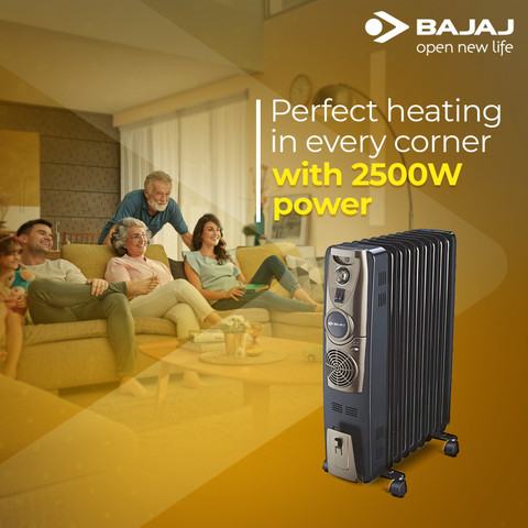 BAJAJ Majesty RH11 F Plus Oil Filled Room Heater