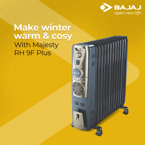 BAJAJ Majesty RH13 F Plus Oil Filled Room Heater