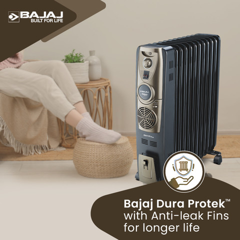 BAJAJ Majesty RH 11F Plus Oil Filled Room Heater Price in India