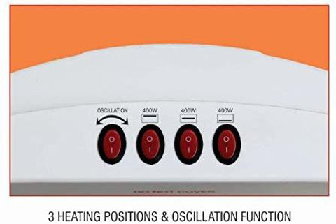 SINGER Maxi Warm 3Rod Halogen Room Heater