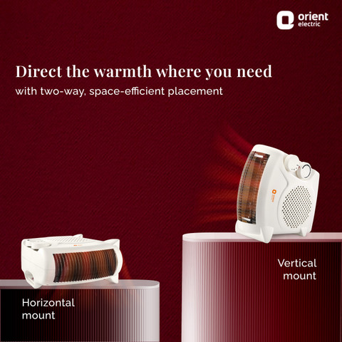 Orient Electric FH20WP 2000/1000 Adjustable FH20WP Fan Room Heater