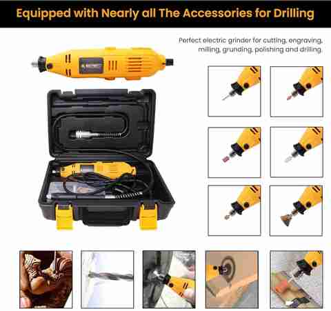 Maf Pro MG152A 130W 52 Pcs Multifunctional Mini Rotary Die Grinder