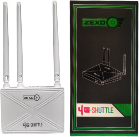 zexo WR-303 (WQL) 4G Router 2.4 GHz 300 Mbps Wifi Speed Tri Band