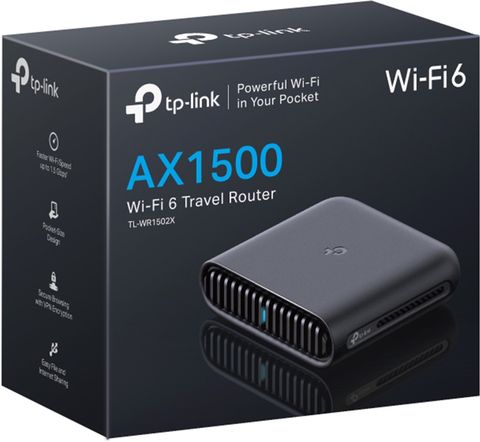 TP-Link TL-WR1502X 1500 Mbps Wi-Fi 6 Gigabit Portable Travel