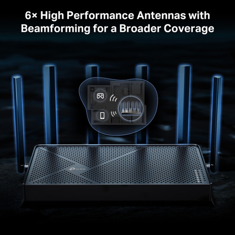 TP-Link Archer BE400 6500 Mbps Wi-Fi 7 Gigabit Router Wireless