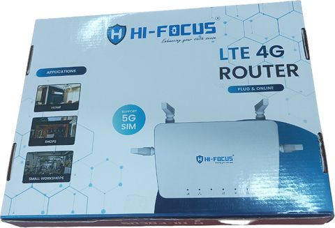 HI-FOCUS 4G WIFI ROUTER SUPPORT ALL NETWORK 4G/3G/2G SIMCARDS WITH 4 ...