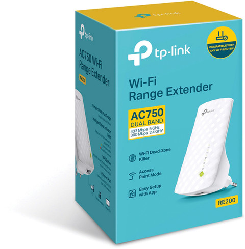 TP-Link RE200 WiFi Range Extender GHz 750 Mbps Wifi Speed Dual