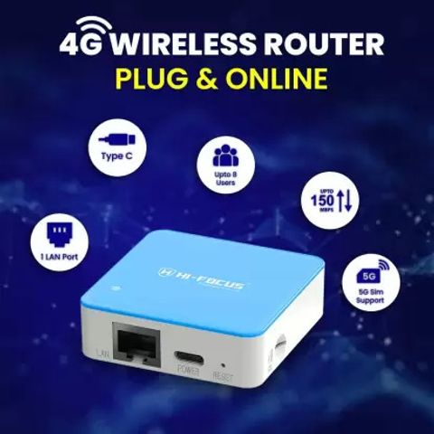 Jio Sim Based Router HI-FOCUS 5G SIM SUPPORTED ROUTER SUPPORT AIRTEL/JIO/VI NETWORKS ...
