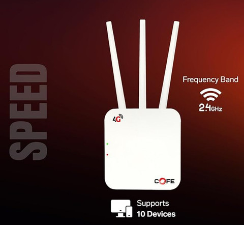 Coffee 3g Router COFE CF-903 Wi-Fi 6 4G/5G Sim Supported 4G Router 2.4 GHz 300 Mbps Wifi ...