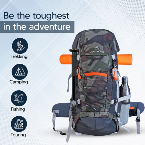 YOI Hiking Bag 70 litres Rucksack Travel Backpack for Adventure Camping Trekking Bag with Rain Cover & Shoes Compartment - CAMO Rucksack - 70 L Multicolor - Price in India | Flipkart.com YOI Hiking Bag 70 litres Rucksack Travel Backpack for Adventure Camping Trekking Bag with Rain Cover & Shoes Compartment - CAMO Rucksack - 70 L Multicolor - Price in India | Flipkart.com