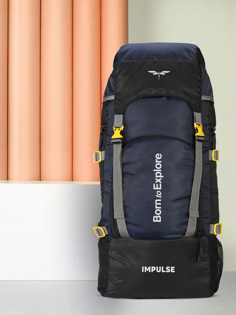 IMPULSE 60 Litres Keep Discovering Light Blue Waterproof Trekking