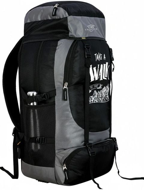 CRS CREATIVE UNISEX Water Proof Mountain RucksackHiking/Trekking/Camping Bag Rucksack - 70 L (Grey) - Image 6