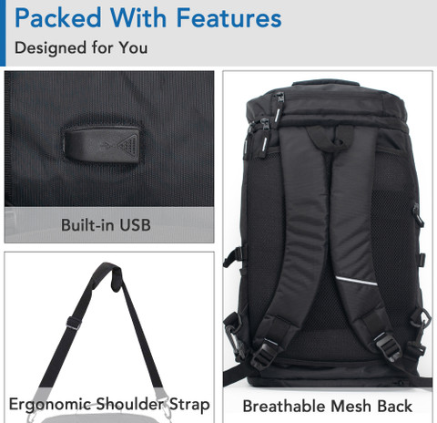 Hexagon Bags for mens Travel Backpack Laptop bag in Laptop