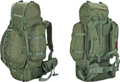 AdventIQ Military/Army Rucksack Bag(Detachable Daypack Rain Cover) 85  L-Colonel Series-Olive Green Color Rucksack 85 L