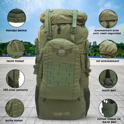 AZAD army rucksack with detachable backpack multiple pocket