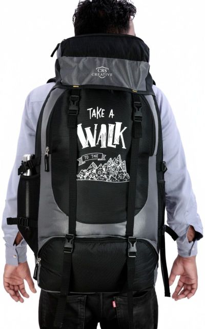 CRS CREATIVE UNISEX Water Proof Mountain RucksackHiking/Trekking/Camping Bag Rucksack - 70 L (Grey) - Image 7