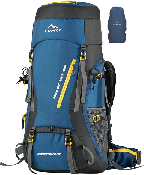 TRAWOC AEROSTRIKE 70L Travel Backpack for Hiking Trekking Bag Men&Women Rucksack - 70 L English blue, green - Price in India | Flipkart.com TRAWOC AEROSTRIKE 70L Travel Backpack for Hiking Trekking Bag Men&Women Rucksack - 70 L English blue, green - Price in India | Flipkart.com