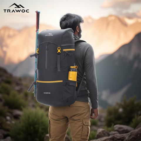 TRAWOC HOVER 50L Travel Backpack for Men Women Trekking Hiking