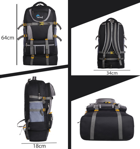 Skyberg Rucksack and Duffel Bag With Wheels Combo Pack of For