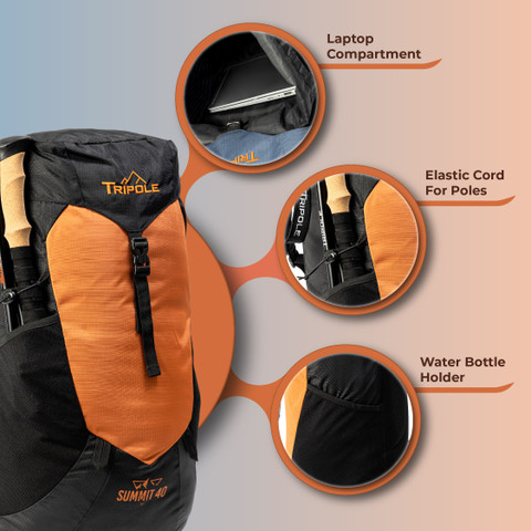 Tripole Summit 40 Rucksack 40 L Orange Price in India