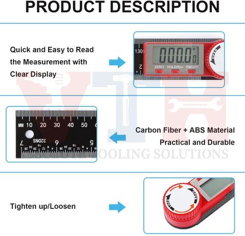 Flipkart.com | VTH ® Digital Angle Finder Ruler - 7 Inch/200mm ...