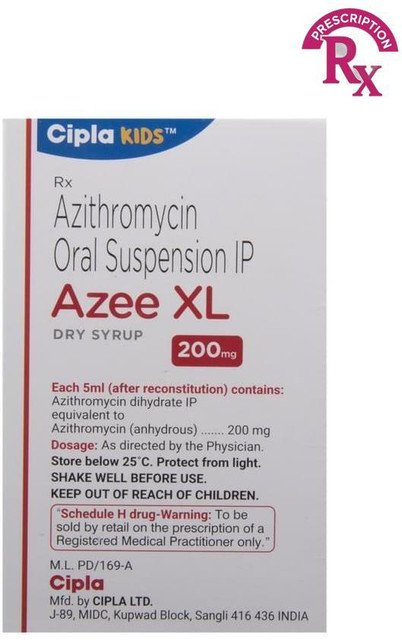Azee XL 200 mg Dry Syrup (30 ml) Price in India - Buy Azee XL 200 mg ...